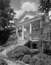 Portico and Entrance, Plantation, Charleston County, South Carolina, USA, Frances Benjamin Johnston, 1938