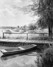 Rowboat at Dock, Charleston County, South Carolina, USA, Frances Benjamin Johnston, 1938