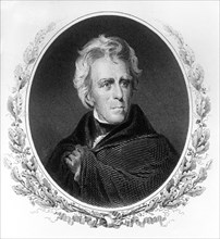 Andrew Jackson (1767-1845), Seventh President of the United States, Harris & Ewing, Engraving, 1910's
