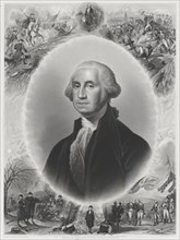 George Washington (1732-99), First President of the United States, Full-Length Portrait, Engraving by John Chester Buttre, 1866