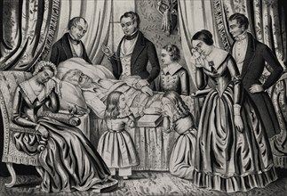 Death of Gen'l Andrew Jackson, Lithograph and Published by J. Baillie, New York, 1845