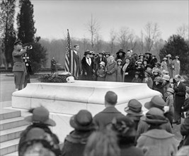 Children of American Revolution at Tomb of Unknown Soldier, Arlington National Cemetery, Arlington, Virginia, USA, National Photo Company, April 16, 1923