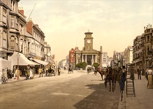South Street, Worthing, England, UK, Photochrome Print, Detroit Publishing Company, 1905
