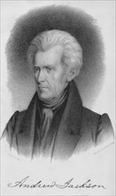 Andrew Jackson (1767-1845), Seventh President of the United States, Head and Shoulders Portrait, by Albert Newsam, P.S. Duval, Lithographer, Philadelphia