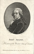 John Adams (1735-1826), Second President of the United States, Head and Shoulders Portrait, Engraved by James Smither from a Painting by John Singleton Copley, 1797