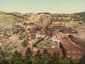 Homestake Mine, South Dakota, USA, Photochrome Print, Detroit Publishing Company, 1900