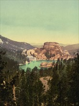 Sylvan Lake, South Dakota, USA, Photochrome Print, Detroit Publishing Company, 1901