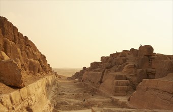 The Cemetery at the Pyramids of Giza, Egypt