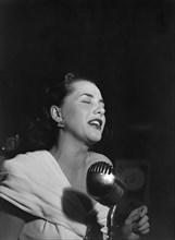 Jazz Singer Ann Hathaway, Café Society, New York City, New York, USA, William P. Gottlieb Collection, 1946
