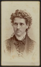 Julia Thomas Irvine (1848-1930), Greek Scholar and 4th President of Wellesley College 1894-99, Head and Shoulders Portrait, Jefferson Beardsley, 1875