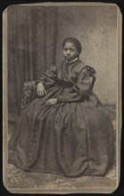 Susan Bruce (1850-66), Student and Protégé of Emily Howland, Full-Length Standing Portrait by Sylvanus .J. Fowler, Auburn, New York, USA, 1860's