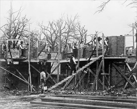 Bricklaying Class, Claflin University, Orangeburg, South Carolina, USA, 1899
