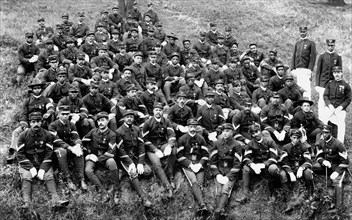 Company D, 8th Illinois Volunteer Regiment, W.E.B. DuBois Collection, 1899