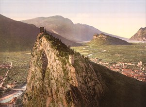 The Valley, Sarca, Lake Garda, Italy, Photochrome Print, Detroit Publishing Company, 1900