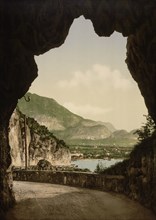 Ponale Road, Lake Garda, Italy, Photochrome Print, Detroit Publishing Company, 1900