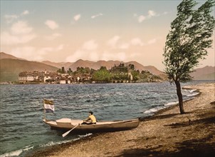 Isola Bella, Lake Maggiore, Italy, Photochrome Print, Detroit Publishing Company, 1900