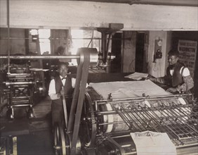 Press Room, Planet Newspaper, Richmond, Virginia, USA, 1900