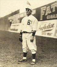 Casey Stengel, Full-Length Portrait wearing Sunglasses while Playing Outfield for Brooklyn Dodgers, George Grantham Bain Collection, 1915
