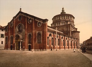Church of St. Mary the Gracious, Milan, Italy, Photochrome Print, Detroit Publishing Company, 1900