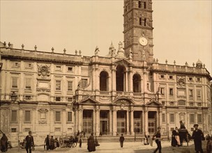 Santa Maria Maggiore, Rome, Italy, Photochrome Print, Detroit Publishing Company, 1900
