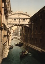 Bridge of Sighs, Venice, Italy, Photochrome Print, Detroit Publishing Company, 1900