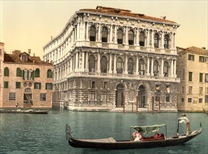 Pesaro Palace, Italy, Photochrome Print, Detroit Publishing Company, 1900