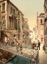 Paradise Bridge, Venice, Italy, Photochrome Print, Detroit Publishing Company, 1900