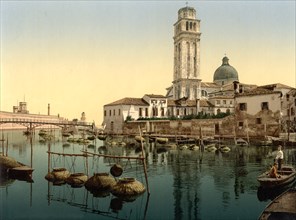 St. Peter's Church, Venice, Italy, Photochrome Print, Detroit Publishing Company, 1900