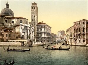 San Geremia Church, Venice, Italy, Photochrome Print, Detroit Publishing Company, 1900