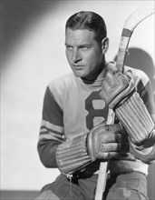 Actor Richard Arlen, Publicity Portrait in Hockey Uniform, Paramount Pictures, 1933