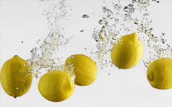 Five Lemons in Water