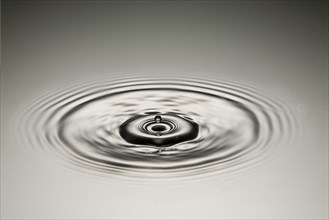 Drop of Water Creating Ripples