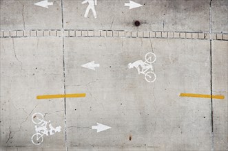 Bicycle Lanes , High Angle View