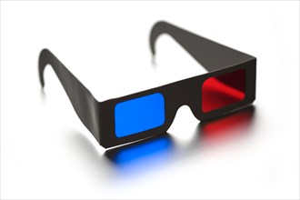 3D Glasses on White