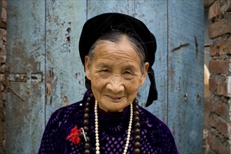 Elderly Vietnamese Woman Close-up