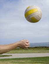 Falling Volleyball