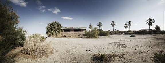 Desert Panoramic with Old Building
