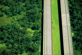 Parallel Highways, High Angle View