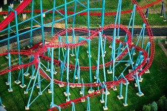 Roller Coaster, High Angle View