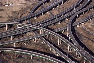 New Highway Overpasses, High Angle View