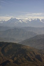 Himalayas in Distance, Northern India