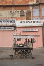 Street Food Vendor and Cart in Pink City, Jaipur, India