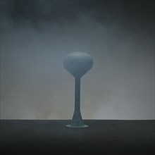 Water Tower in Fog