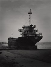 Abandoned Cargo Ship on Shore, Vietnam