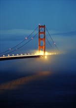 Golden Gate Bridge in Fog, San Francisco, California, USA