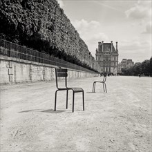 Two Chairs, Tuileries Garden, Paris, France