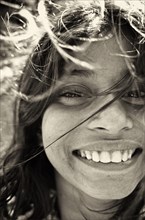 Smiling Young Girl, Close-Up, New Delhi, India