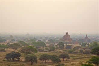 Ancient Temples at Sunset, Bagan, Myanmar