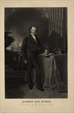 Martin Van Buren (1782-1862), 8th President of the United States, 1837-1841, Full-Length Portrait, Engraving by John Sartain from a Painting by Henry Inman, 1839