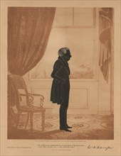 William Henry Harrison, Silhouette Portrait, "Sir, I wish you to understand the true principles of the government. I wish them carried out. I ask nothing more." Lithograph, Philip Haas, 1841